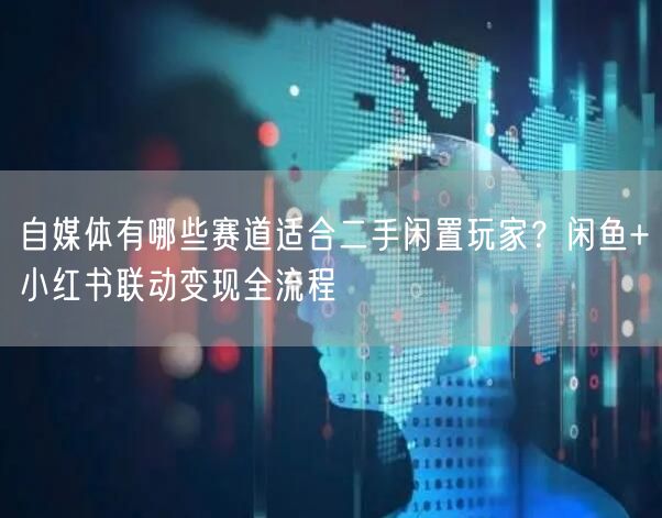 自媒体有哪些赛道适合二手闲置玩家？闲鱼+小红书联动变现全流程