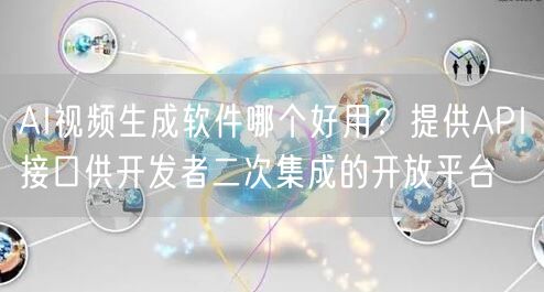 AI视频生成软件哪个好用？提供API接口供开发者二次集成的开放平台