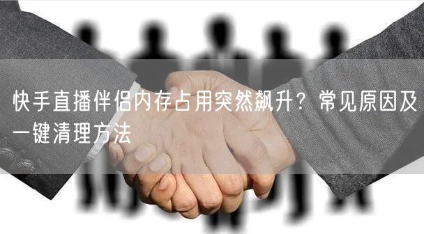 快手直播伴侣内存占用突然飙升？常见原因及一键清理方法