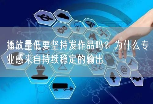 播放量低要坚持发作品吗？为什么专业感来自持续稳定的输出
