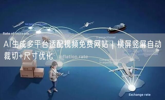 AI生成多平台适配视频免费网站｜横屏竖屏自动裁切+尺寸优化