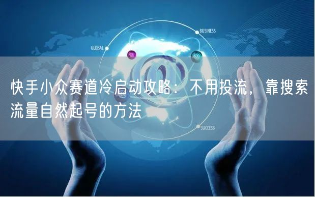 快手小众赛道冷启动攻略：不用投流，靠搜索流量自然起号的方法